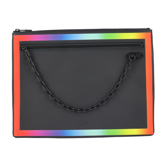 LOUIS VUITTON Black Clutch Bag - Picture 1 of 10